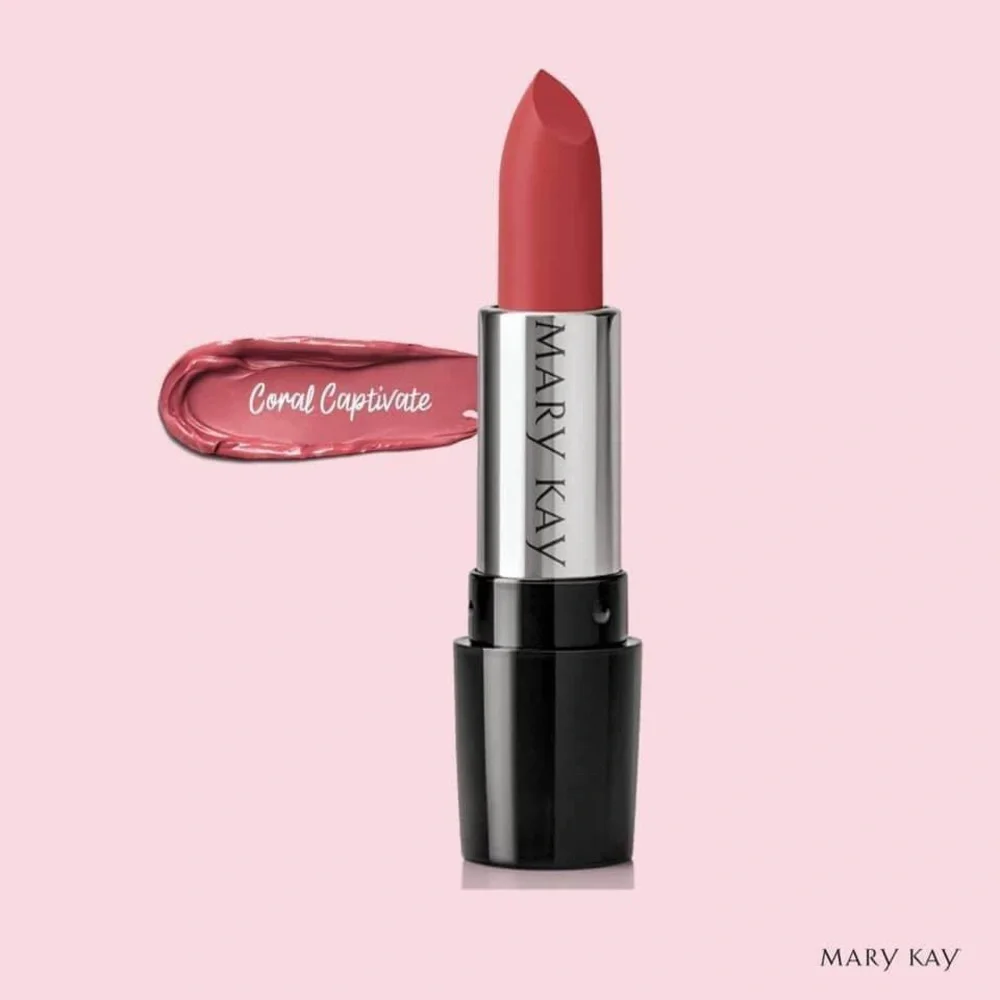 Mary Kay® Gel Semi-Matte Lipstick coral captivate
